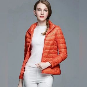 REI CO•OP puffer jacket in orange